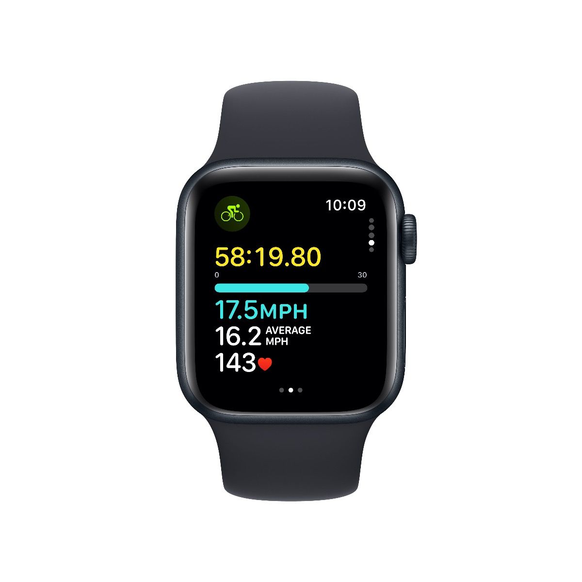 Apple Watch SE Midnight Aluminium Case with Midnight Sport Band