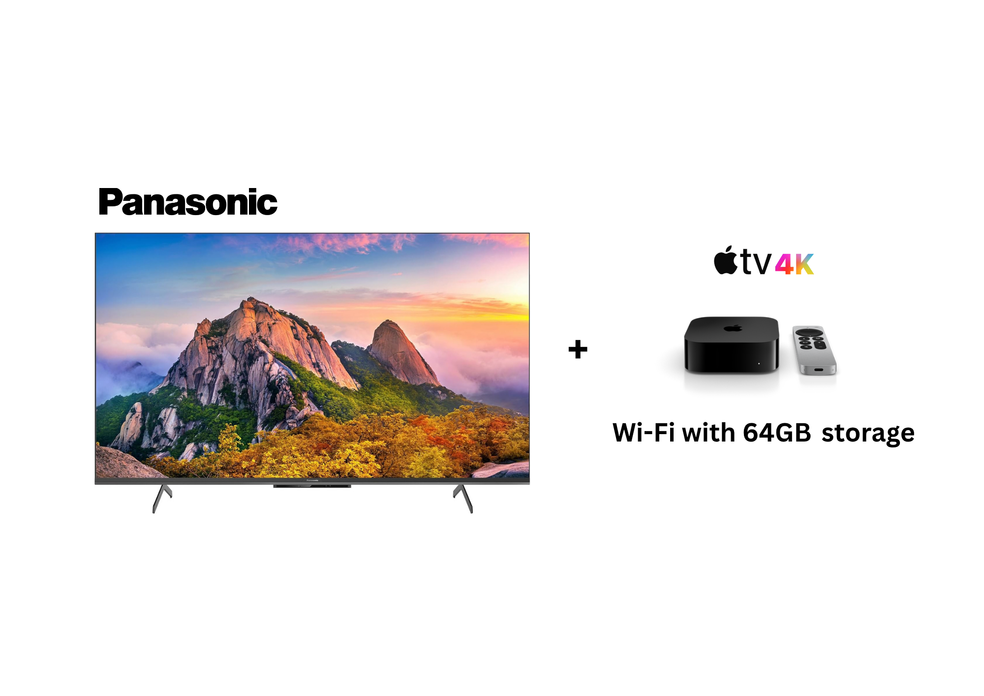 Panasonic 65” 4K QD-Mini LED Google Smart TV + Apple TV 4K