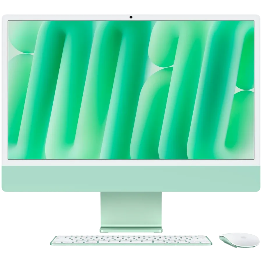 24-inch iMac with Retina 4.5K display: Apple M4 chip with 10‑core CPU and 10‑core GPU, 24GB, 512GB SSD