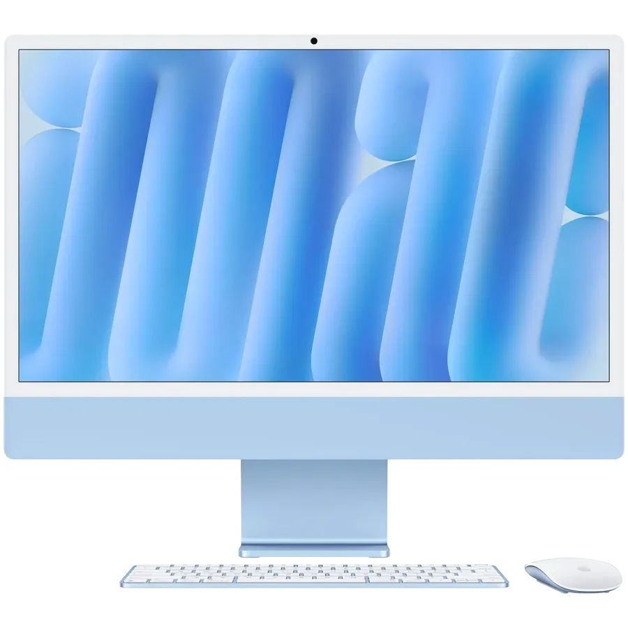 24-inch iMac with Retina 4.5K display: Apple M4 chip with 10‑core CPU and 10‑core GPU, 24GB, 512GB SSD
