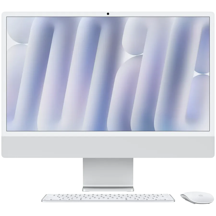 24-inch iMac with Retina 4.5K display: Apple M4 chip with 10‑core CPU and 10‑core GPU, 24GB, 512GB SSD