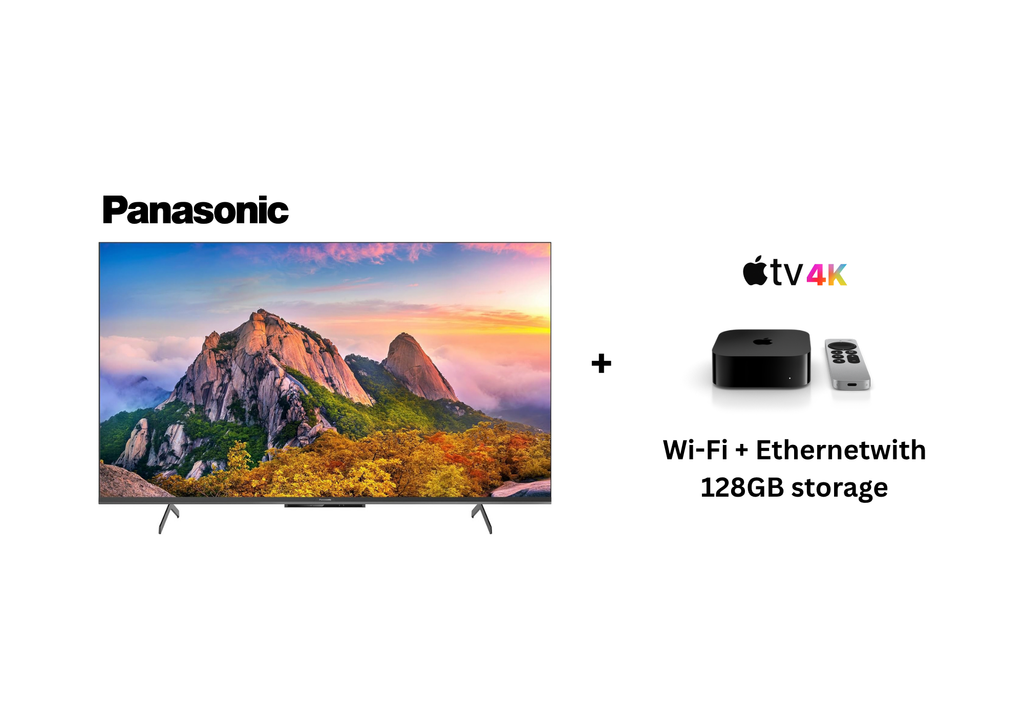 Panasonic 65” 4K QD-Mini LED Google Smart TV + Apple TV 4K