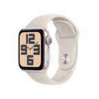 Apple Watch SE Starlight Aluminium Case with Starlight Sport Band